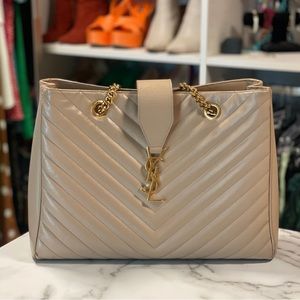 Saint Laurent Monogram Matelasse Tote